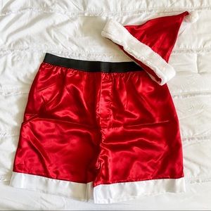 Santa Clause Boxer Shorts and Hat